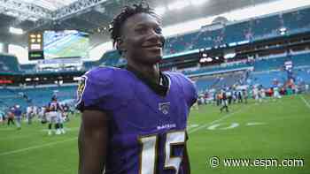 Ravens' Jackson takes fall for low Brown targets