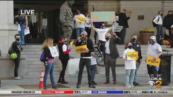 Rally In Pittsburgh Calls For Every Vote To Count; 3 Arrested After Group Breaks Off From Demonstration