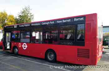Bus route 383 temporarily extended to Finchley Memorial Hospital