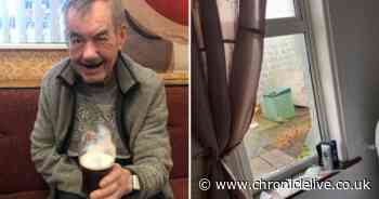 Grandad left ‘shaken’ after vandals throw a paving slab through his window