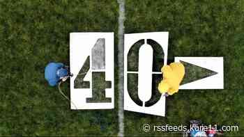 At 84, two former high school athletes still paint the football field