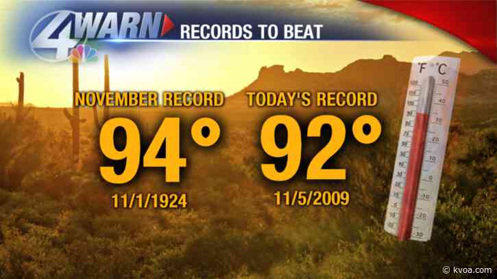 Record highs to freezing temperatures….