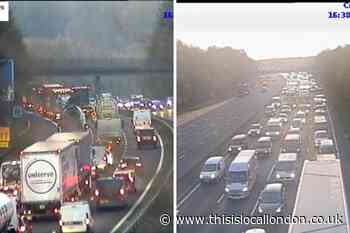 M25 traffic: Disruption after Junction 4 crash by Orpington