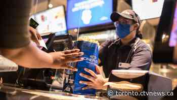 Cineplex won't reopen movie theatres in parts of Ontario under new restrictions