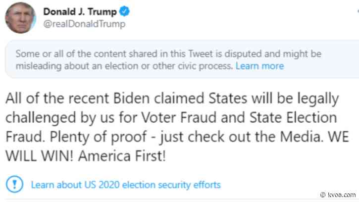 President Trump tweets his outrage in all caps as votes are counted