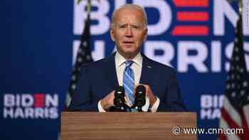 Biden urges calm as votes are counted, saying 'the process is working'