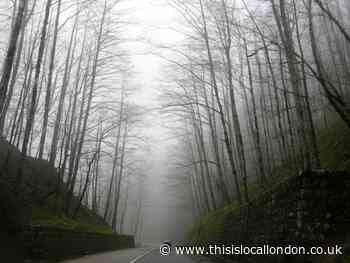 Dense fog warning in Hertfordshire, Essex and London