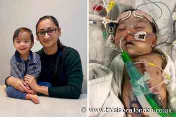 Marathon mum from Welling thanks Evelina London Hospital