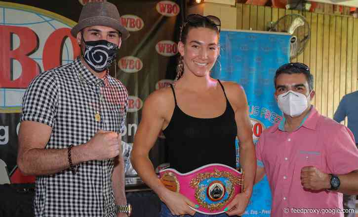 Mikaela Mayer receives her WBO belt; Edgar Berlanga recognized