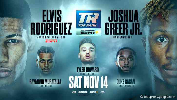 Elvis Rodriguez added to Crawford vs.  Brook card on Nov.14th
