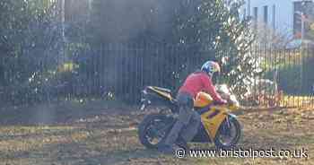 Huge bike tribute at funeral prompts police helicopter deployment