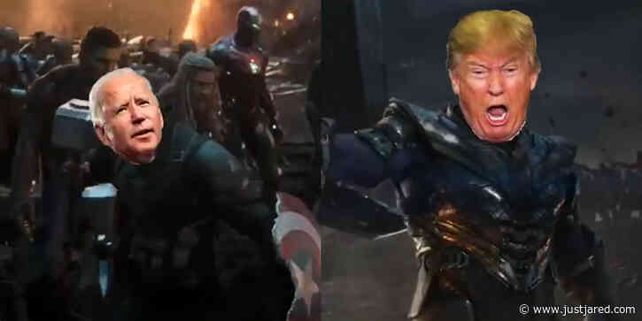 Someone Turned Biden & The Democrats Into the Avengers Fighting Against Trump as Thanos - Watch Now!
