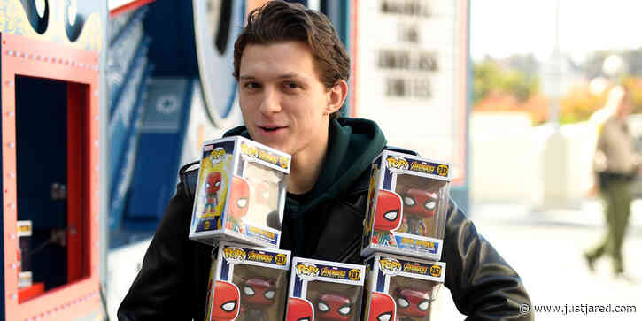 Tom Holland Wears Two Masks On Set of 'Spider-Man 3'