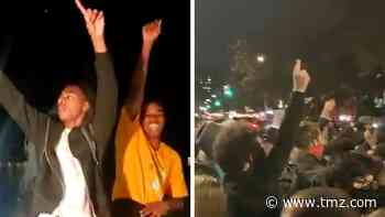 New Yorkers Dance and Sing 'Na Na Hey Hey Kiss Him Goodbye'