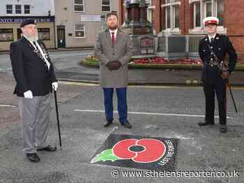 Poppies marked on roads in St Helens close to war memorials - St Helens Reporter