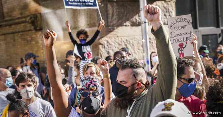 Biden notching win giving way to celebrations, not protest