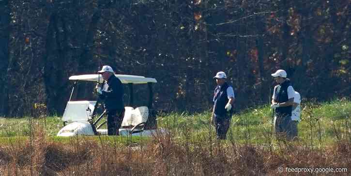 Trump seen golfing as major networks declare victory for Biden
