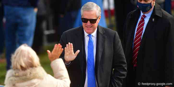 White House officials were  aware of chief of staff Mark Meadows' COVID-19 diagnosis earlier this week, despite him being seen without a mask