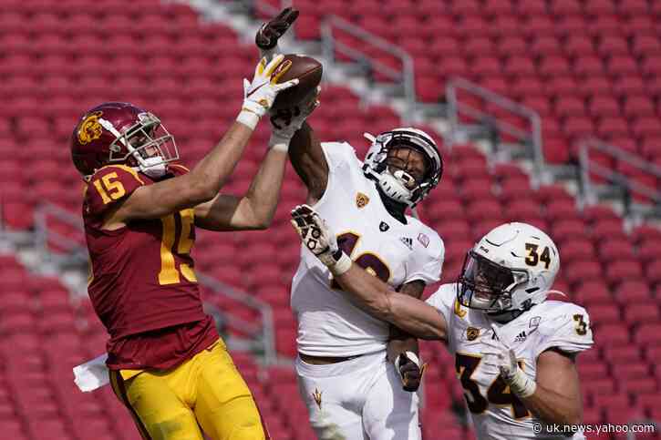 No. 20 USC rallies from 13 down late, stuns ASU 28-27