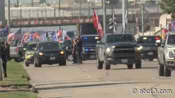 'Trump Train' parade fills Houston's freeways with hundreds of cars - KTRK-TV