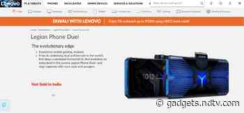 Lenovo Legion Phone Duel Listed on India Site, Launch Expected Soon - Gadgets 360