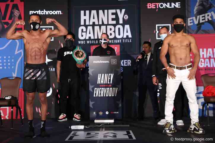 Devin Haney vs. Yuriorkis Gamboa – live results