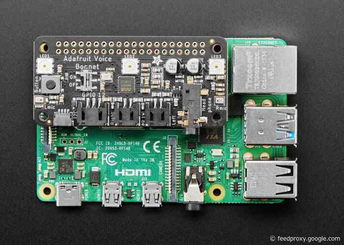 Raspberry Pi Voice Bonnet features dual speakers and mics