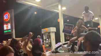 Joe Biden Victory Celebrated in Wild Gas Station Sing-Along
