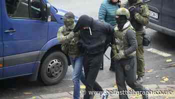 Police carrying clubs arrest more than 500 protesters in Belarus