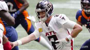 Matt Ryan connects with Olamide Zaccheaus on long TD to extend Falcons' lead