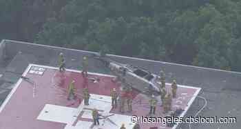 Chopper Carrying Donated Organ Crashes While Landing At USC Medical Building - CBS Los Angeles