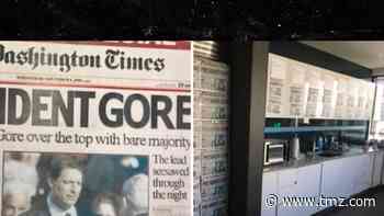 Trump Campaign HQ Plastered with Fake Newspaper About Al Gore 'Win'