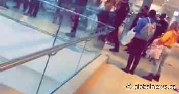 Anti-maskers march through Saskatoon mall