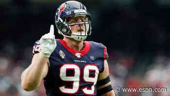 Texans DE Watt fifth-fastest to notch 100 sacks