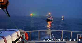 Fishing boat sinks after collision with cargo ship off Tyneside coast