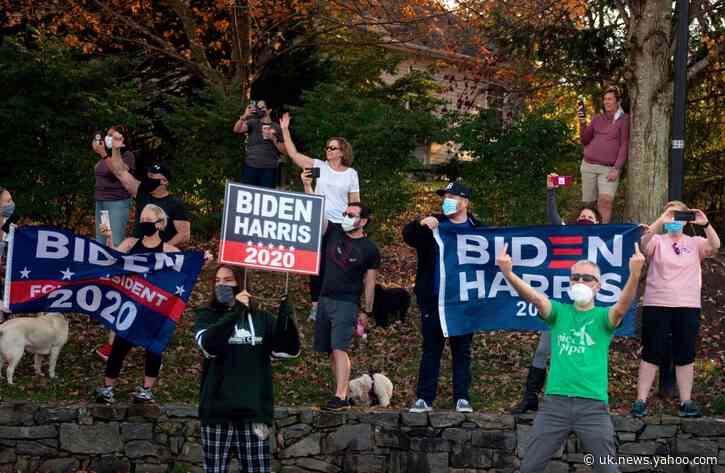 Trump saw people celebrating his defeat from motorcade as he rode back to White House from golf course