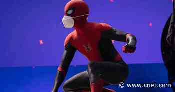 Tom Holland wears two masks in first Spider-Man 3 set photo     - CNET