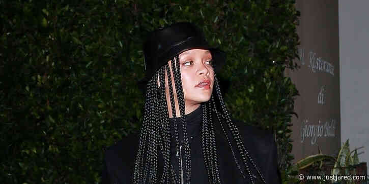 Rihanna Looks Chic in All Black While Getting a Meal in Santa Monica