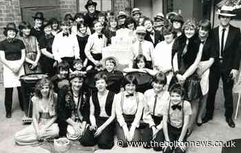 Putting on a show at Westhoughton High School in 1983