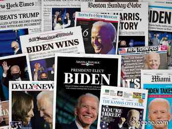 How U.S. newspapers covered Joe Biden’s win
