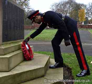 Memorial wreath left by Royal assent