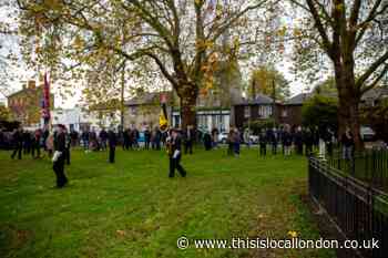 Pictures show Remembrance Sunday in Merton