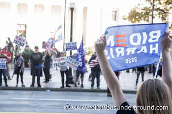 Photos: Protestors Gather After Results Projected for Presidential Election