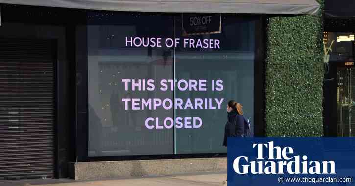Footfall down 75% as England's lockdown takes toll on retailers