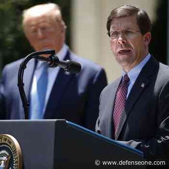 Trump Fires Esper, Taps NCTC Director as Acting SecDef