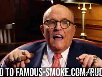 Watch Rudy Giuliani, pro bono PR man for a Philly landscaping firm, hype a cigar store in an actual commercial