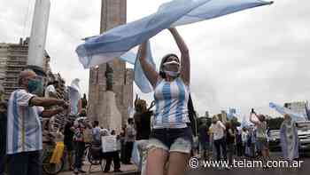 Protesta opositora en la ciudad de Buenos Aires y otros puntos del país - Télam