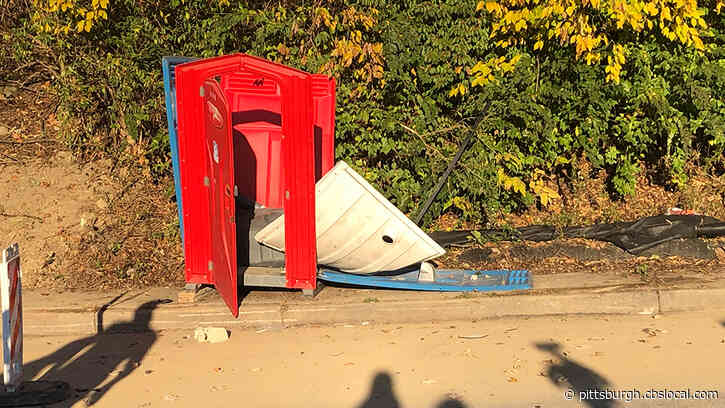 Pittsburgh Police Investigating After Portable Toilet Destroyed By Explosive Device