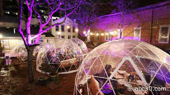 Fig & Lily Garden has incorporated heated igloos to serve clients this Winter
