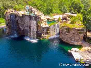 The most expensive home in Kansas is a mansion with scuba tunnels and a waterfall — and it's selling for almost $11 million. Take a look inside.